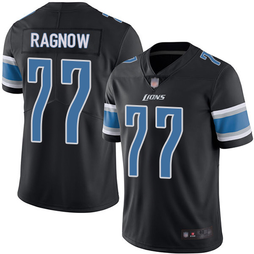 Detroit Lions Limited Black Men Frank Ragnow Jersey NFL Football 77 Rush Vapor Untouchable